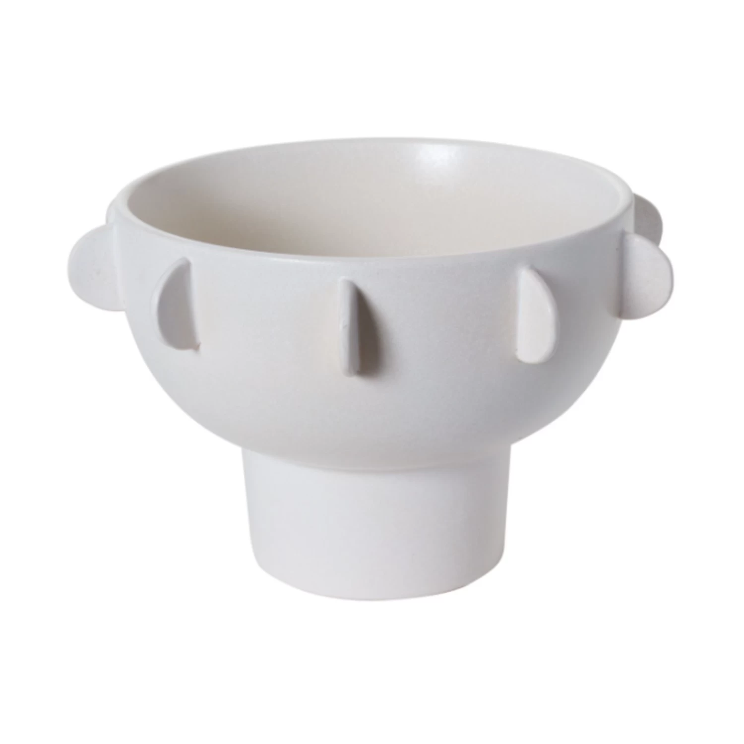 10.25”h X 17.25” WHITE CERAMIC RIVERIE COMPOTE BOWL 1 10.25”h X 17.25” WHITE CERAMIC RIVERIE COMPOTE BOWL