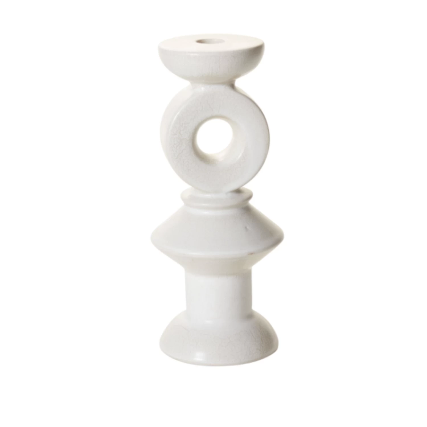 10.25”H X 4.25” WHITE CERAMIC FANTASIA CANDLEHOLDER 1 10.25”H X 4.25” WHITE CERAMIC FANTASIA CANDLEHOLDER