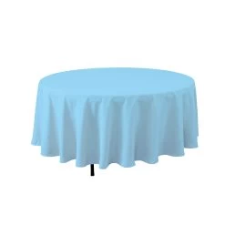 108’’ BLUE ROUND TABLE COVER