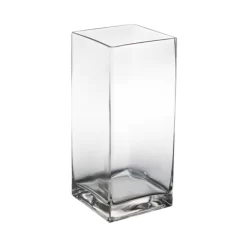 10"H X 5" X 5" SQUARE OPEN TALL RECTANGLE VASE