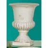 11.25”H WHITE CERAMIC URN