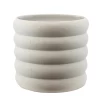 11”H X 12” WHITE CERAMIC WAVA PLANTER