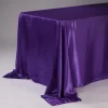 120” PURPLE RECTANGLE SATIN TABLE CLOTH 1PC PER PACK
