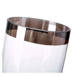 12"H X 4.5” CLEAR AND SMOKED CYLINDER 91130 -Home Decor Store 12h x 45 clear and smoked cylinder 91130 2