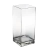 12"H X 5" X 5" CLEAR GLASS SQUARE OPENING