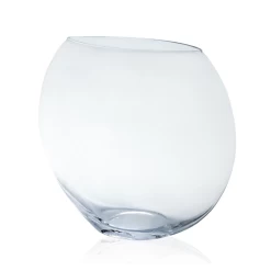 13”H X 6.4”W X 15.5”L LARGE GLASS MOON VASE