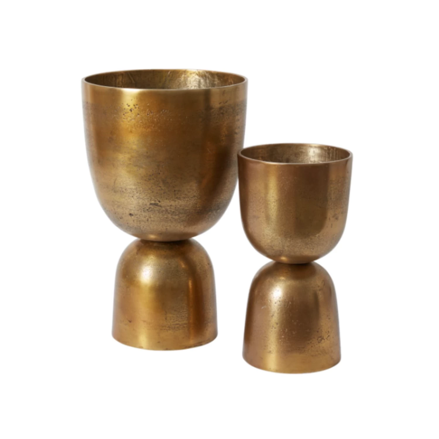 14.75”H X 7.75” GOLD METAL LUMOS FOOTED URN 4 14.75”H X 7.75” GOLD METAL LUMOS FOOTED URN - Image 4