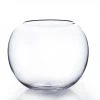 14"D X 11"H CLEAR GLASS FISH/BUBBLE BOWL (10" Opening)