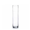 14"H X 4" CLEAR GLASS CYLINDER VASE