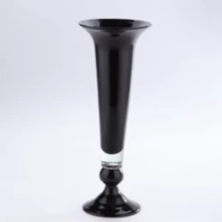 15.5”H X 6”D BLACK TRUMPET REVERSIBLE