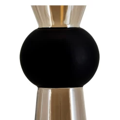 15.75”H X 6” AMBER WITH BLACK BUBBLE GATHERING VASE -Home Decor Store 1575h x 6 amber with black bubble gathering vase 2