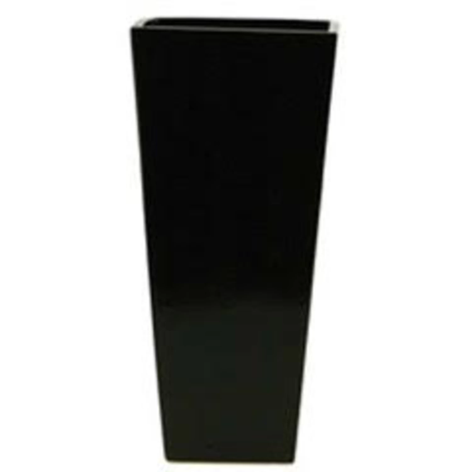 16” X 6" X 6" MATTE BLACK CERAMIC VASE, 1 16” X 6" X 6" MATTE BLACK CERAMIC VASE,