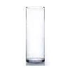 16"H X 6" CLEAR GLASS CYLINDER VASE