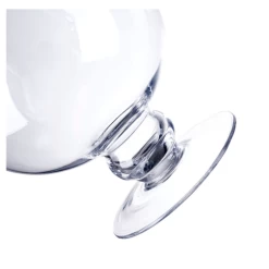 16”H X 9” GLASS PEDESTAL HURRICANE VASE -Home Decor Store 16h x 9 glass pedestal hurricane vase 2