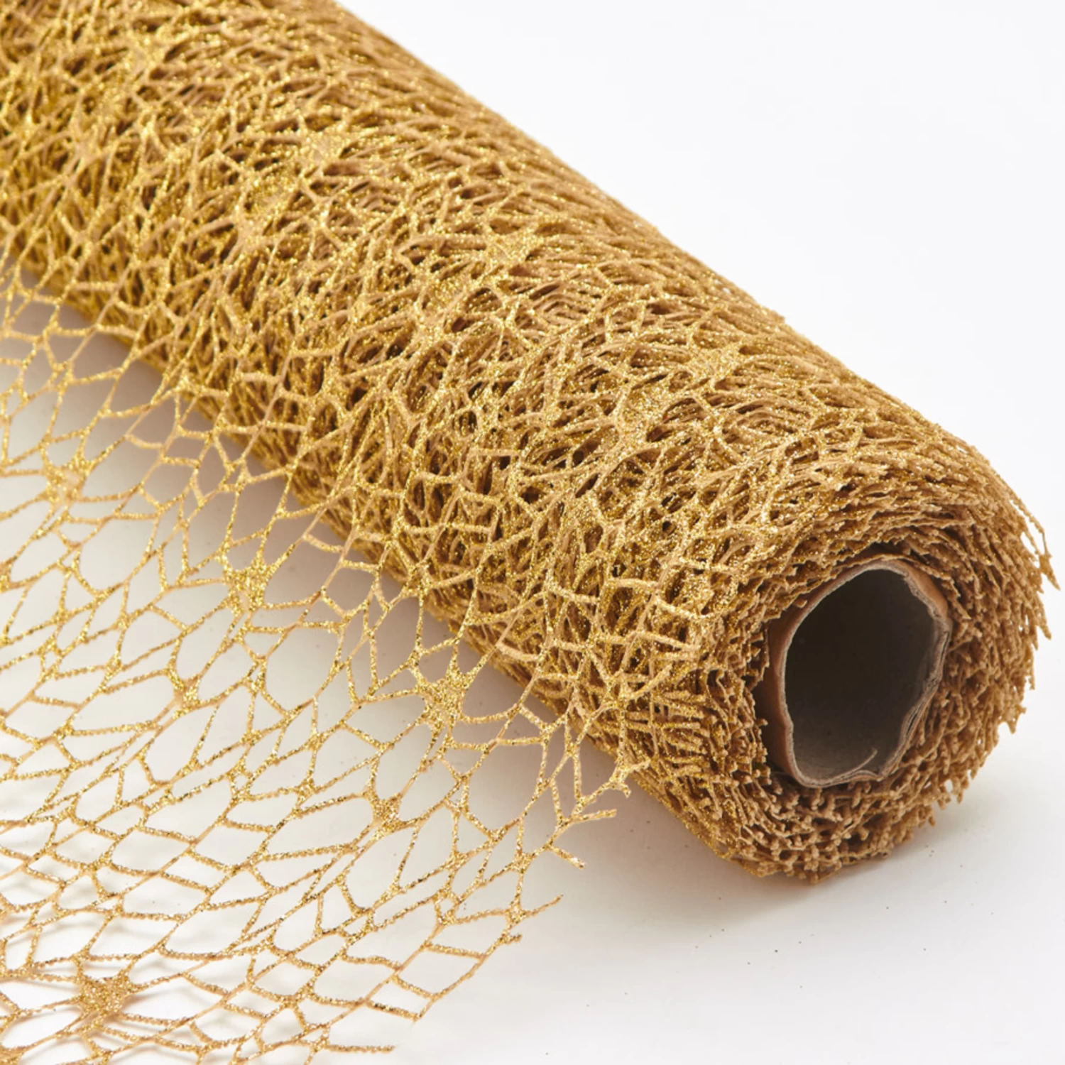 19" X 5 Yards DECORATIVE GOLD MESH ROLL (20) 1 19" X 5 Yards DECORATIVE GOLD MESH ROLL (20)