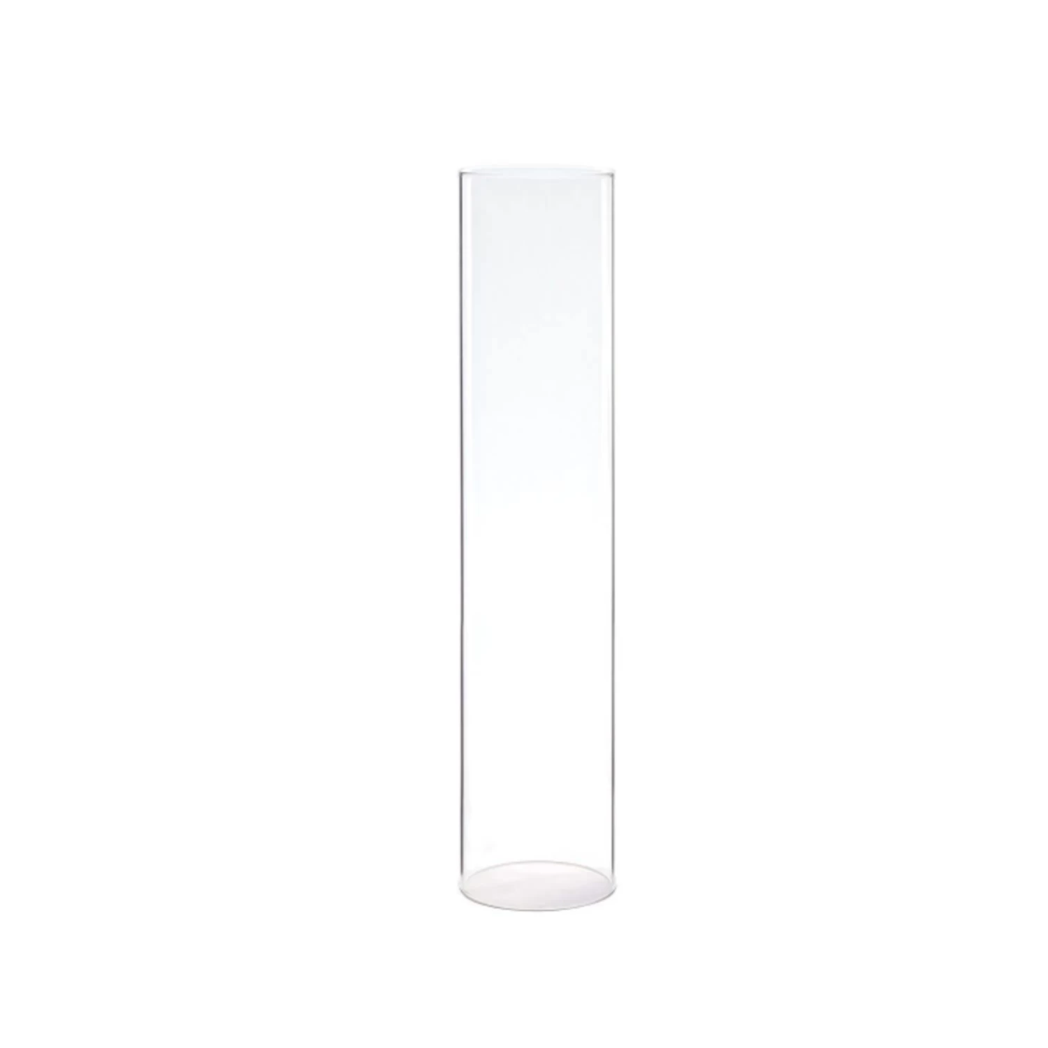 20”H X 4” CLEAR GLASS CHIMNEY VASE (OPEN AT THE BOTTOM AND TOP) 1 20”H X 4” CLEAR GLASS CHIMNEY VASE (OPEN AT THE BOTTOM AND TOP)