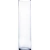 20"H X 5" CLEAR GLASS CYLINDER VASE