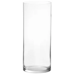 24"H X 10" CLEAR GLASS CYLINDER VASE