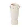 24”h X 14.5” WHITE CERAMIC RIVERIE VASE