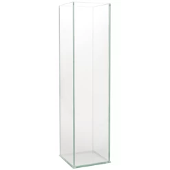 24”H X 5” X 5” TALL PLATE GLASS SQUARE