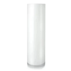 32"H X 6"D WHITE GLASS CYLINDER VASE