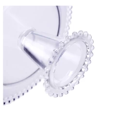 4.5’H X 8.5” BEADED CAKE STAND -Home Decor Store 45h x 85 beaded cake stand 2