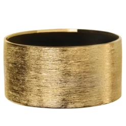 4.5"H X 8.75"D GOLD ETCH LOW CERAMIC CYLINDER