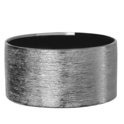 4.5"H X 8.75"D SILVER ETCH LOW CERAMIC CYLINDER