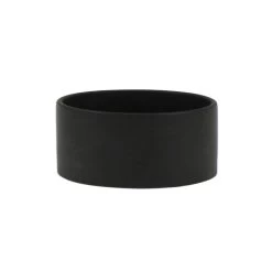 4”H X 8” MATTE BLACK CERAMIC LOW CYLINDER