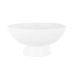4”H X 8”D WHITE DEMI FOOTED BOWL