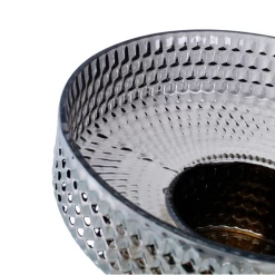 4”H X 9” AMBER STUDED GLASS -Home Decor Store 4h x 9 amber studed glass 3