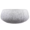 5.25”H X 11.5” POLY/FIBER GLASS WHITE ZEN PLANTER