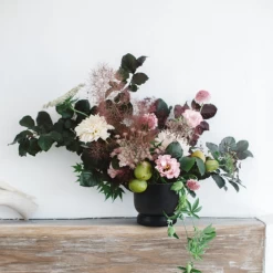 5.75”H X 6” BLACK CERAMIC MODERN COMPOTE PEDESTAL BOWL -Home Decor Store 575h x 6 black ceramic modern compote pedestal bow 3