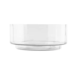 5”h X 12” LOW GLASS CYLINDER BOWL