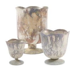 5”H X 4.75” WHITE MARBLE GLASS CHELSEA VASE -Home Decor Store 5h x 475 white marble glass chelsea vase 2