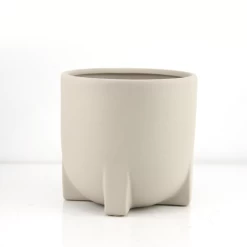 6” X 6” TAUPE CERAMIC SMOOTH ORGANIC COLLECTION