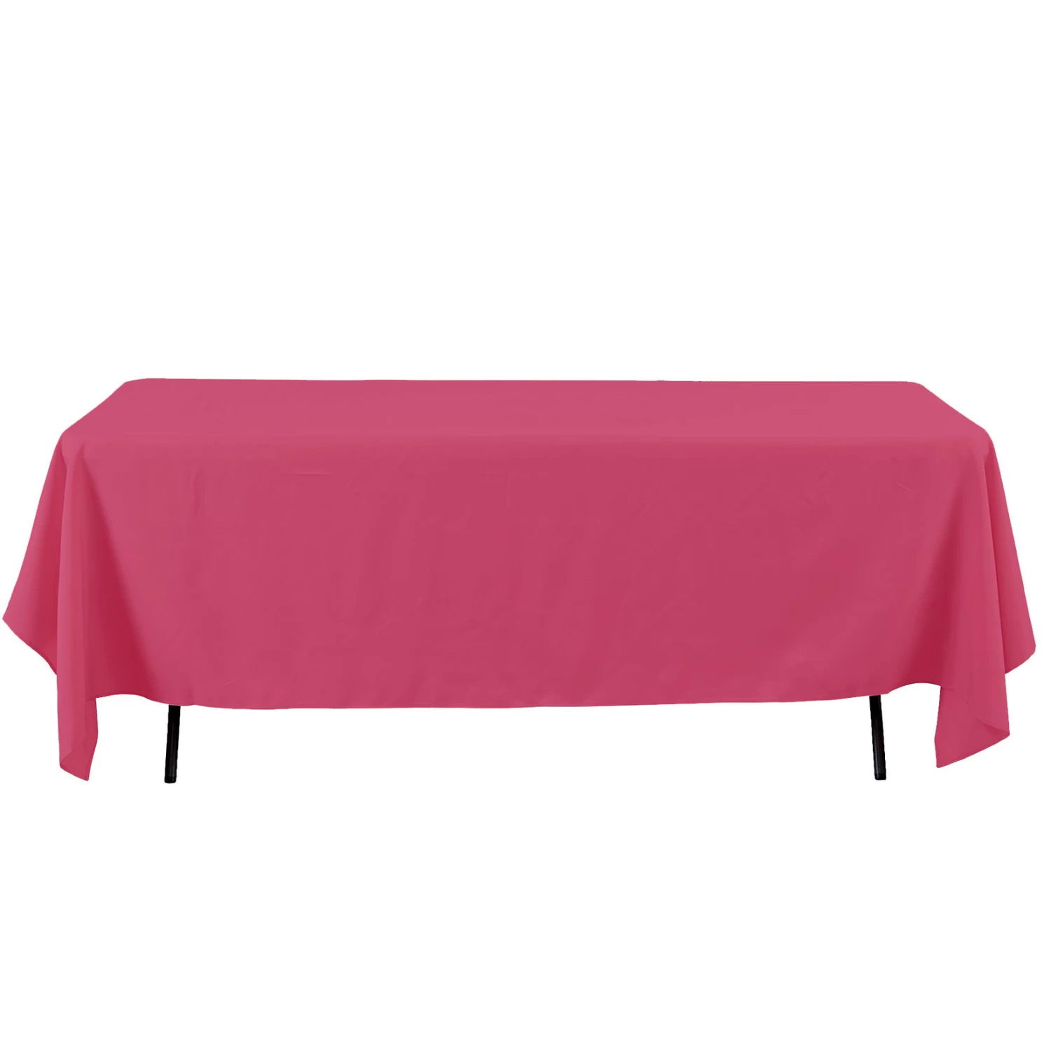 60 X 126 MAGENTA RECTANGLE POLYESTER TABLE COVER 1 60 X 126 MAGENTA RECTANGLE POLYESTER TABLE COVER