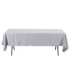 60 X 126’’ RECTANGULAR SILVER TABLECOVER