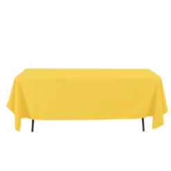 60" X 126" YELLOW RECTANGULAR TABLE COVER 0025YE