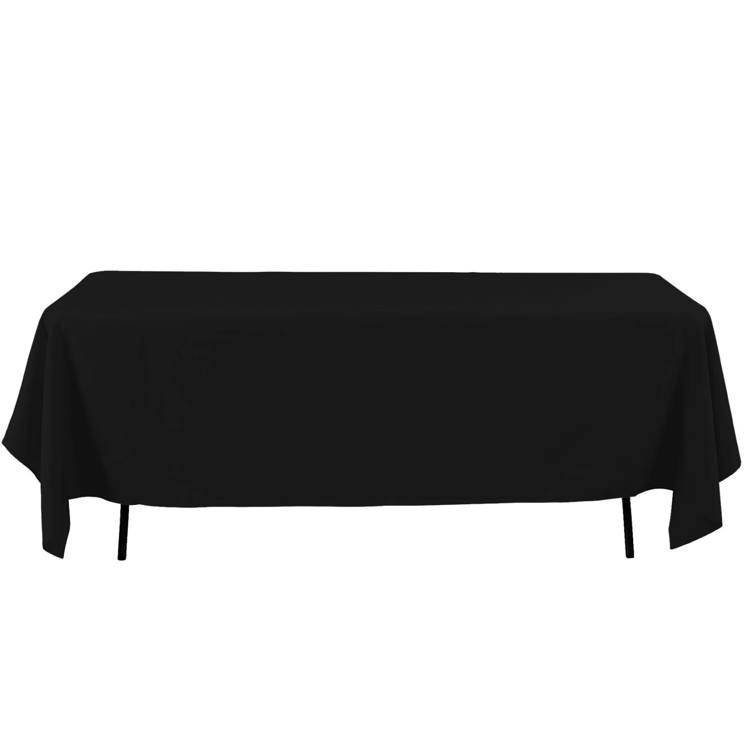 60X126'' RECTANGLE POLYESTER TABLE COVER, BLACK 38-0025BK 1 60X126'' RECTANGLE POLYESTER TABLE COVER, BLACK 38-0025BK