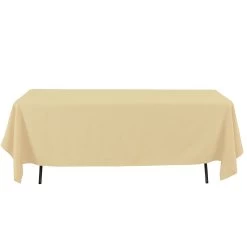 60X126'' RECTANGULAR TABLECOVER,IVORY