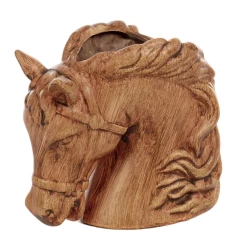 6.25" H X 4.5" W X 2" L Horse Head Planter