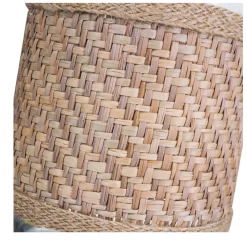 6.5” X 4” BOHO STYLE BURLAP WICKER BUD VASE -Home Decor Store 65 x 4 boho style burlap wicker bud vase 4