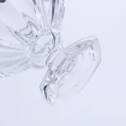 6.5”H X 8” THICK GLASS PEDESTAL VASE -Home Decor Store 65h x 8 thick glass pedestal vase 3