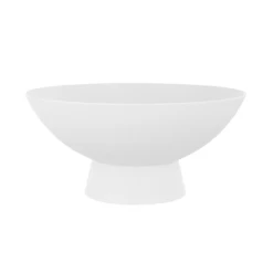 6”H X 10”D WHITE DEMI FOOTED BOWL