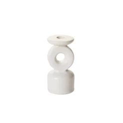 Best Seller 19 6βH X 3β X 2.5β WHITE CERAMIC FANTASIA CANDLEHOLDER
