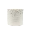 6”H X 6.5” ASPEN WHITE CERAMIC PLANTERS