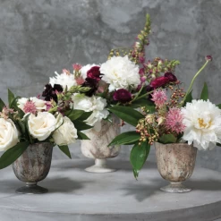 7.5” X 5.25” WHITE MARBLE GLASS CHELSEA VASE -Home Decor Store 75 x 525 white marble glass chelsea vase 4