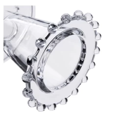 7.5"H X 8" BEADED BOWL PEDESTAL -Home Decor Store 75h x 8 beaded bowl pedestal 2