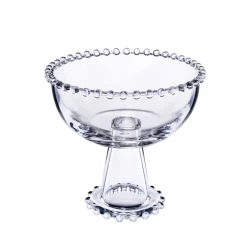 7.5"H X 8" BEADED BOWL PEDESTAL